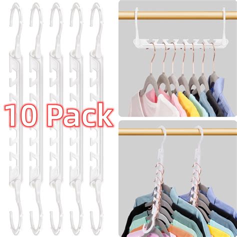 Acstep Space Saving Hangers Closet Storage Hangers Pack Holes