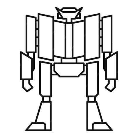 Premium Vector Super Robot Transformer Icon Outline Super Robot Transformer Vector Icon For