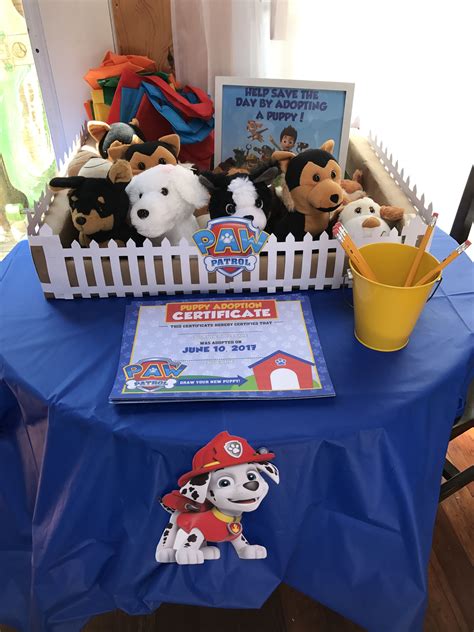 Paw Patrol Party Ideas Adopt A Puppy Paw Patrol Birthday Decorations