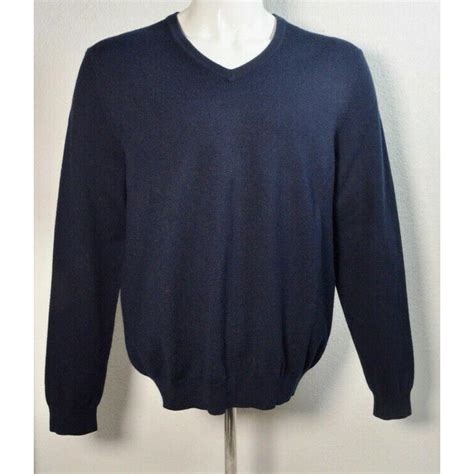 Brooks Brothers Sweater Merino Wool Mens Navy Depop