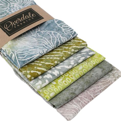 Fat Quarters Batik Bundle Subtle Tones Overdale Fabrics