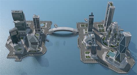 Futuristic city 3D model - TurboSquid 1154302