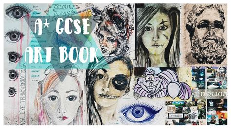 A* GCSE Art Book // (FULL MARKS!) Yr 11 Coursework - YouTube