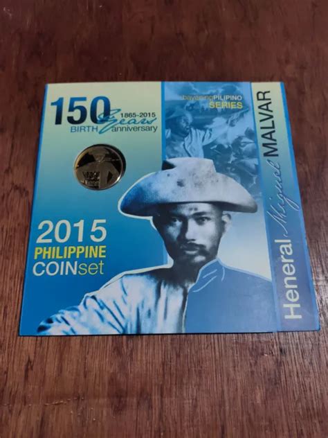 Heneral Miguel Malvar 150th Birth Anniversary 2015 Philippine Coin Set