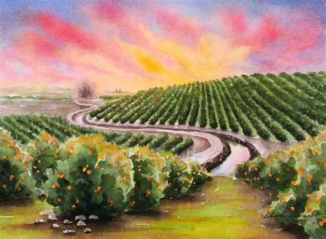 Orange Grove Painting At Explore Collection Of