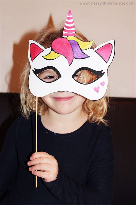 Unicorn Mask Craft Messy Little Monster