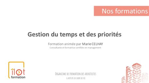 Formation Gestion Du Temps And Des Priorités Animée Par Marie Celhay