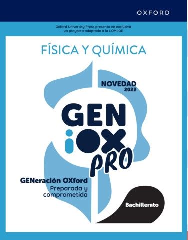 Folleto Geniox Pro Fisica Y Quimica Formaci N Red Oxford University