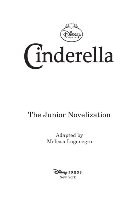 Read Free Cinderella Junior Novelization Online Book In English All
