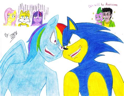 Rainbow Dash y Sonic by Otaku-Jamy on DeviantArt