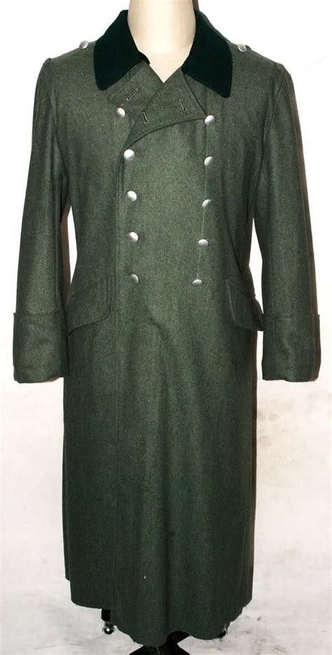 Wwii Ww2 German Wh M36 M1936 Field Grey Wool Overcoat Greatcoat Coat Military Uniform World War