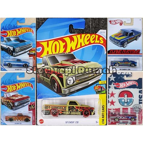 Hot Wheels Chevy C Chevrolet Art Cars Trucks Flames Flying Customs Stars Stripes