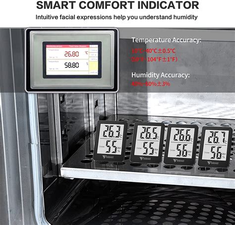 Doqaus Petit Thermometre Interieur S Lecture Hygrometre De Haute