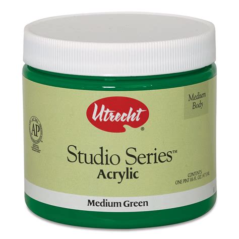 Utrecht Studio Series Acrylic Paint Medium Green Pint Michaels