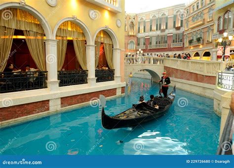 Gondola at Venetian Macau editorial image. Image of china - 229726680