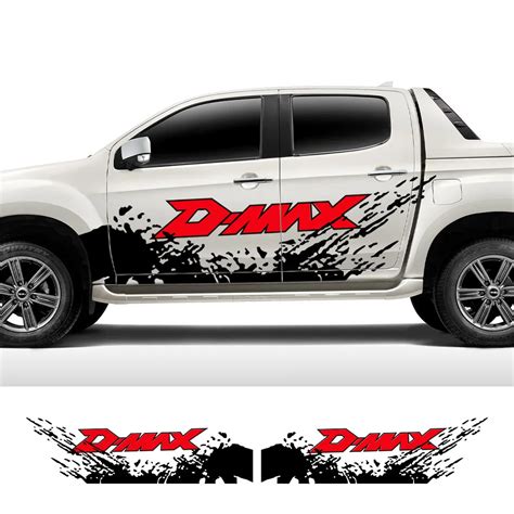 For Isuzu D Max Dmax D Max Car Stickers Pickup Door Side Decals Truck