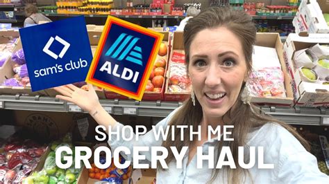 GROCERY HAUL For Our Large Fam Sams Club Aldi More BIG