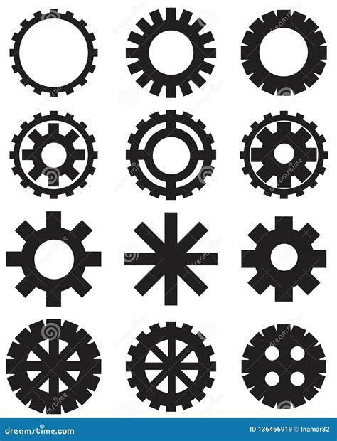 Collection Of Gear Illustration Stock Vector Illustration Of Cogwheel