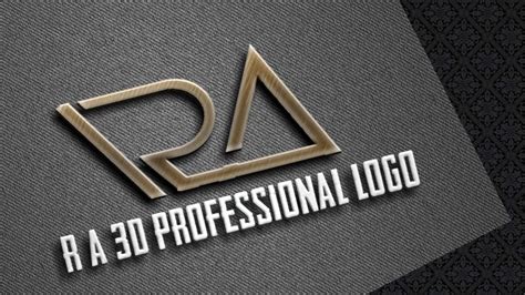 Ra Professional Logo Design On Android Pixellab Youtube