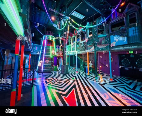 Vibrant Colors And Patterns Inside Meow Wolf An Immersive Art