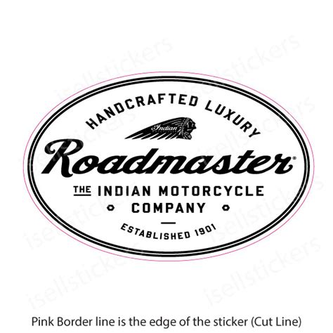 Indian Motorcycle Roadmaster Handcrafted Luxury Bumper Sticker