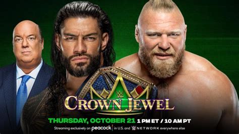 Brock Lesnar Vs Roman Reigns Made Official For WWE Crown Jewel