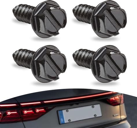 Amazon Flygun Pcs Car License Plate Frame Screws Stainless