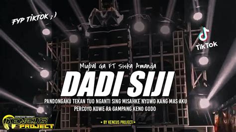 DJ DADI SIJI Pandongaku Tekan Tuo Nganti Sing Misahke Nyowo Slow