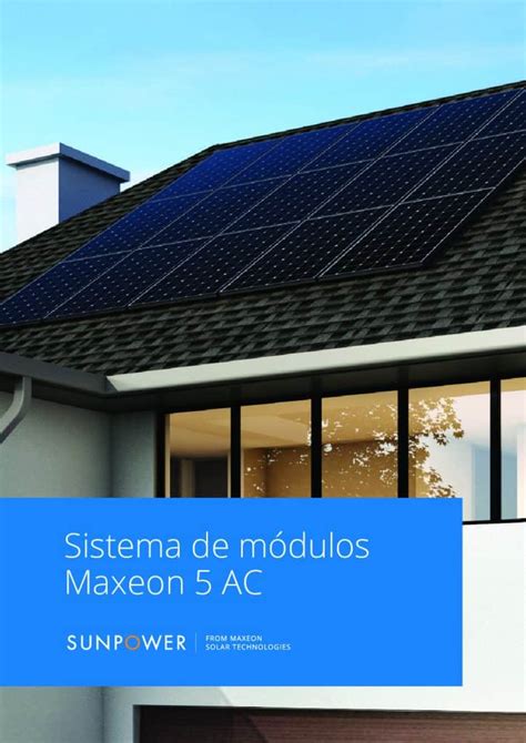 Sunpower Maxeon Ac Distribuidor Oficial Al Mejor Precio