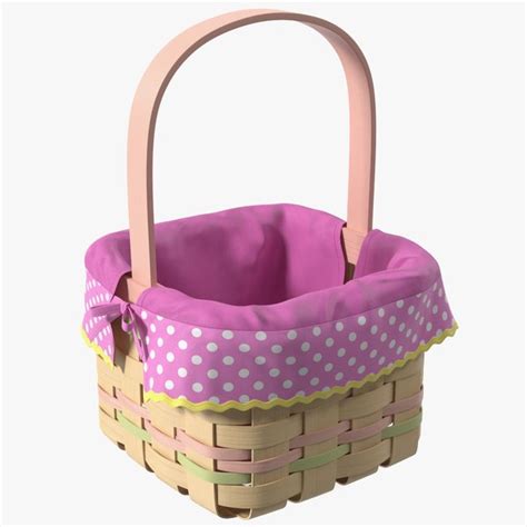 3D Model Wicker Basket TurboSquid 1831695