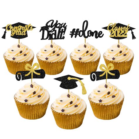 Buy Cupcake Toppers Graduation Toppers For Cupcakes Graduation Cap