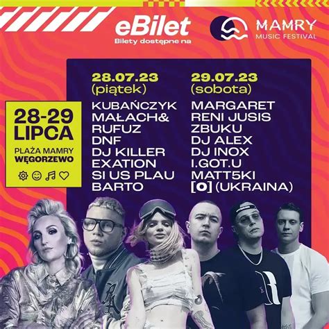 Mamry Music Festival W Gorzewo Bilety Arty Ci Line Up Ebilet Pl