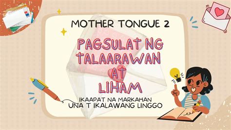 Pagsulat Ng Talaarawan At Liham Youtube