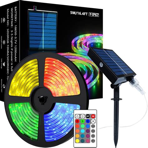 Solar Led Strip Lights Outdoor M Smd Led Lights Solar Powered