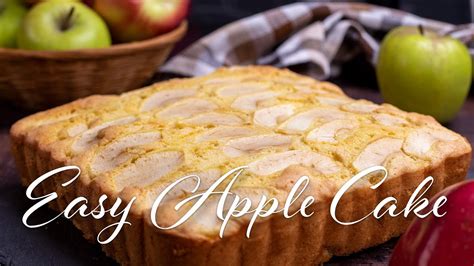 Easy Apple Cake 3 Apples And 3 Ingredients For A Simple And Fluffy Cake Youtube