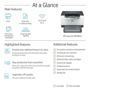 HP LaserJet M209dw Printer (6GW62F#BGJ)