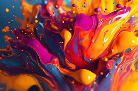 Premium Photo | A colorful painting with the word art on it