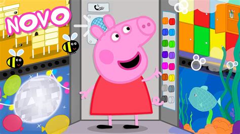 Peppa Pig Português Brasil Elevador Surpresa NOVO Contos Da Peppa