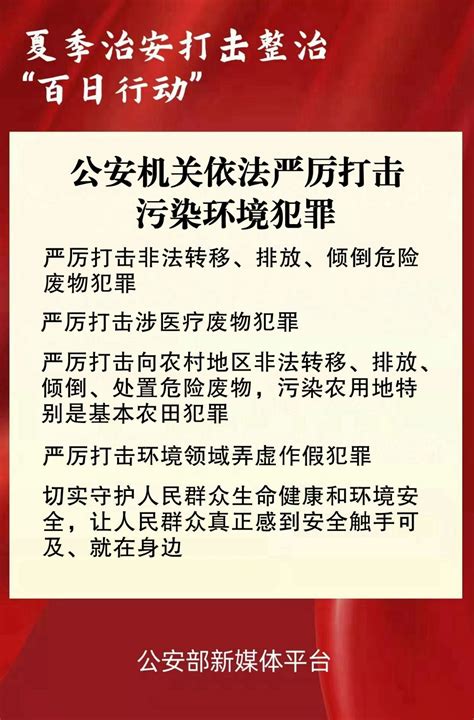 公安部：依法严打污染环境犯罪 这8起案例很典型！ 北京时间