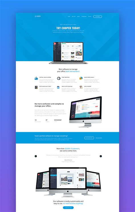 20+ Best Mobile App Landing Page Template Designs (2020 Examples)