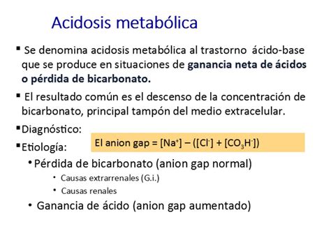 Trastornos ácido base Nefrología al día