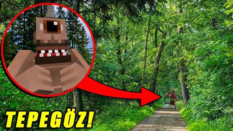 GerÇek Hayatta KorkunÇ TepegÖz Ormanda Benİ Kovaladi Minecraft Youtube