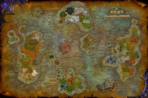 Composite Map Of All Wow Zones Updated For 70