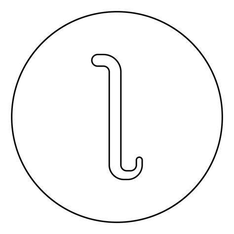 Iota Greek Symbol Small Letter Lowercase Font Icon In Circle Round