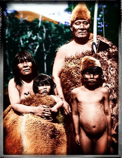 Familia Selknam Fotografía Nativos de américa Pueblo indígena