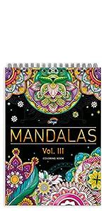 Mandala Adult Colouring Books By Colorya A Size Mandalas Vol Iii