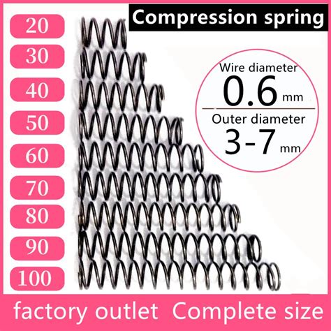 Sus Stainless Steel Pcs Compression Spring Wire Diameter Mm