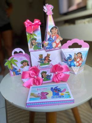 Kit 50 Personalizados Lilo E Stitch Elo7 Produtos Especiais