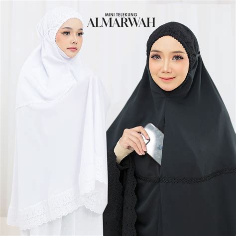 DALILA MINI TELEKUNG ALMARWAH SESUAI UNTUK UMRAH HAJI BERPOKET Shopee