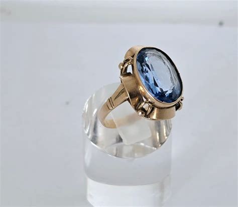 Ring Kt Yellow Gold Topaz Catawiki